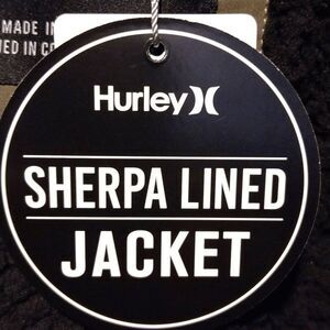 NWT Hurley Sherpa Lined Jacket With Hoodie Medium